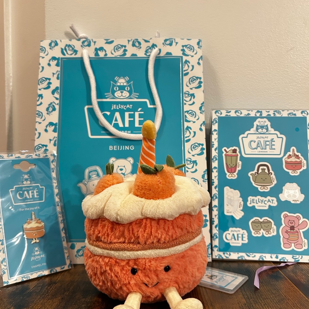 Jellycat Café Beijing Exclusive Peach cake set